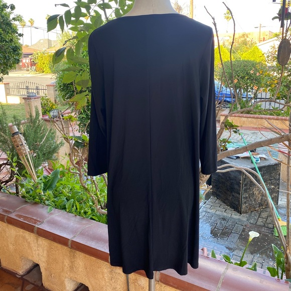 Tiana B Black Shift Dress LARGE - Picture 7 of 7